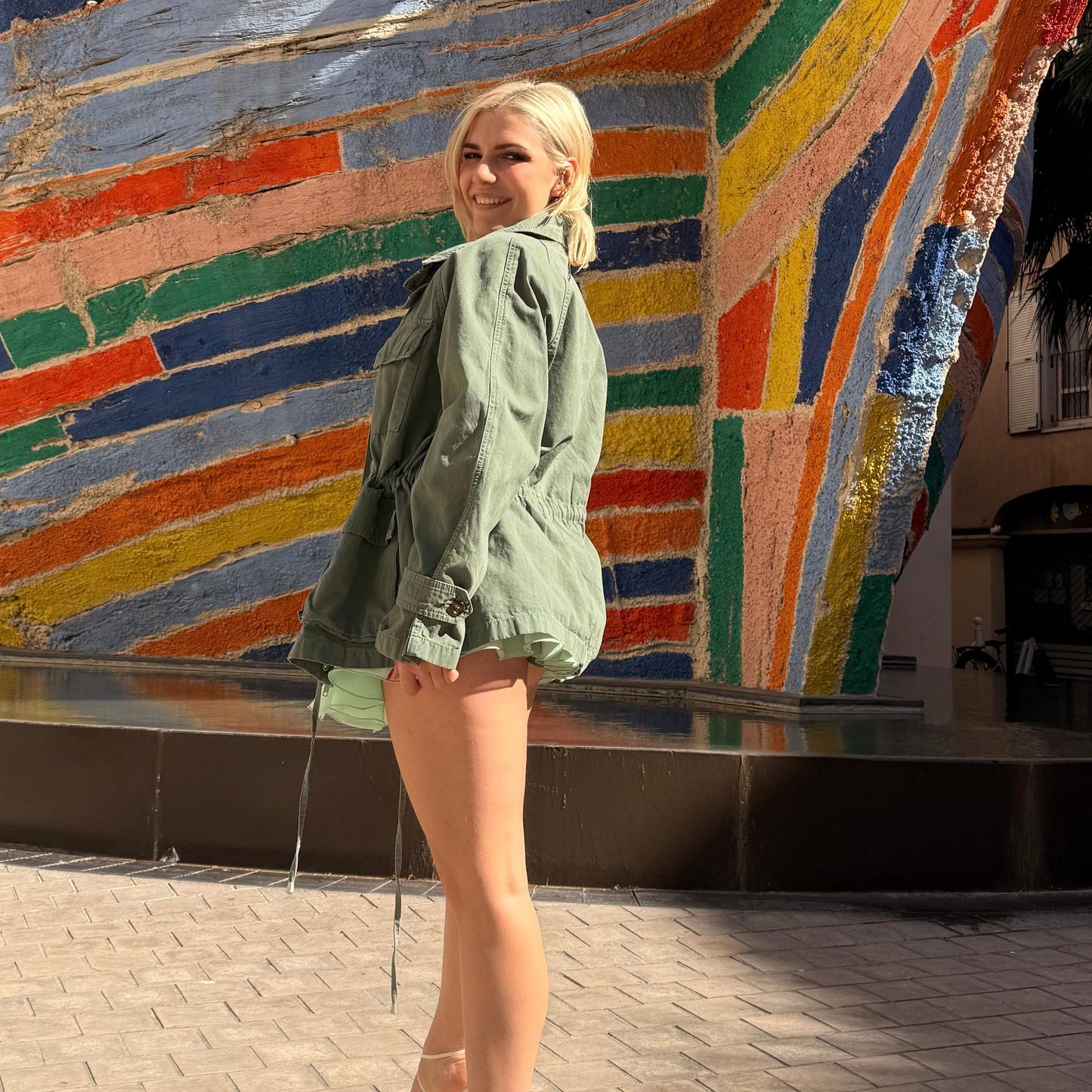 Veste Saharienne Ceinturée – Khaki Breeze