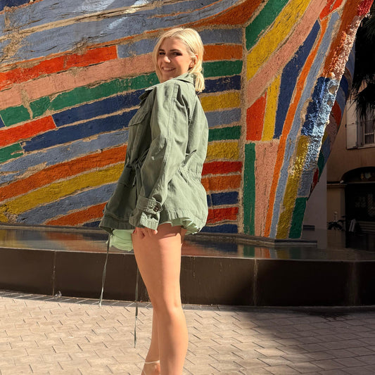 Veste Saharienne Ceinturée – Khaki Breeze