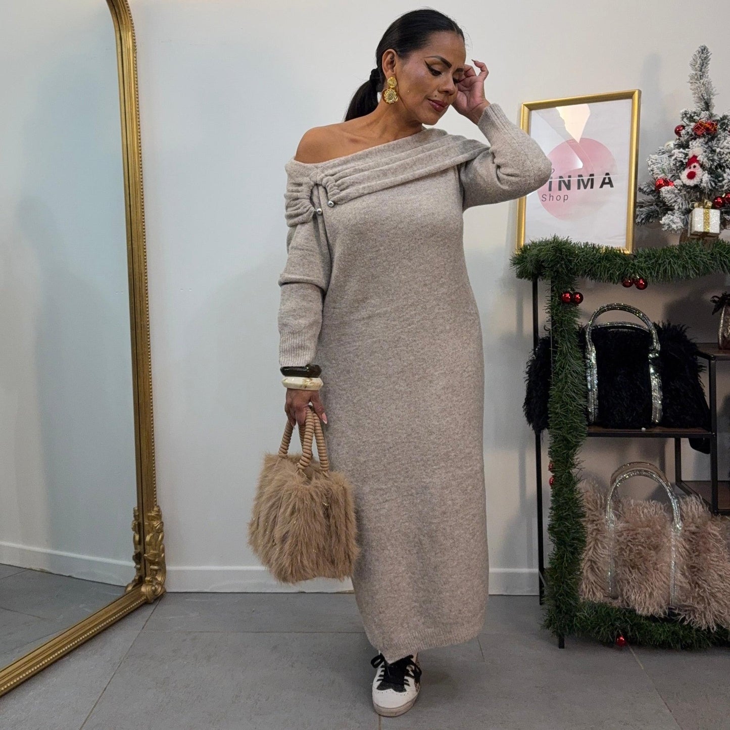 Robe Pull Marine - Douceur Chic