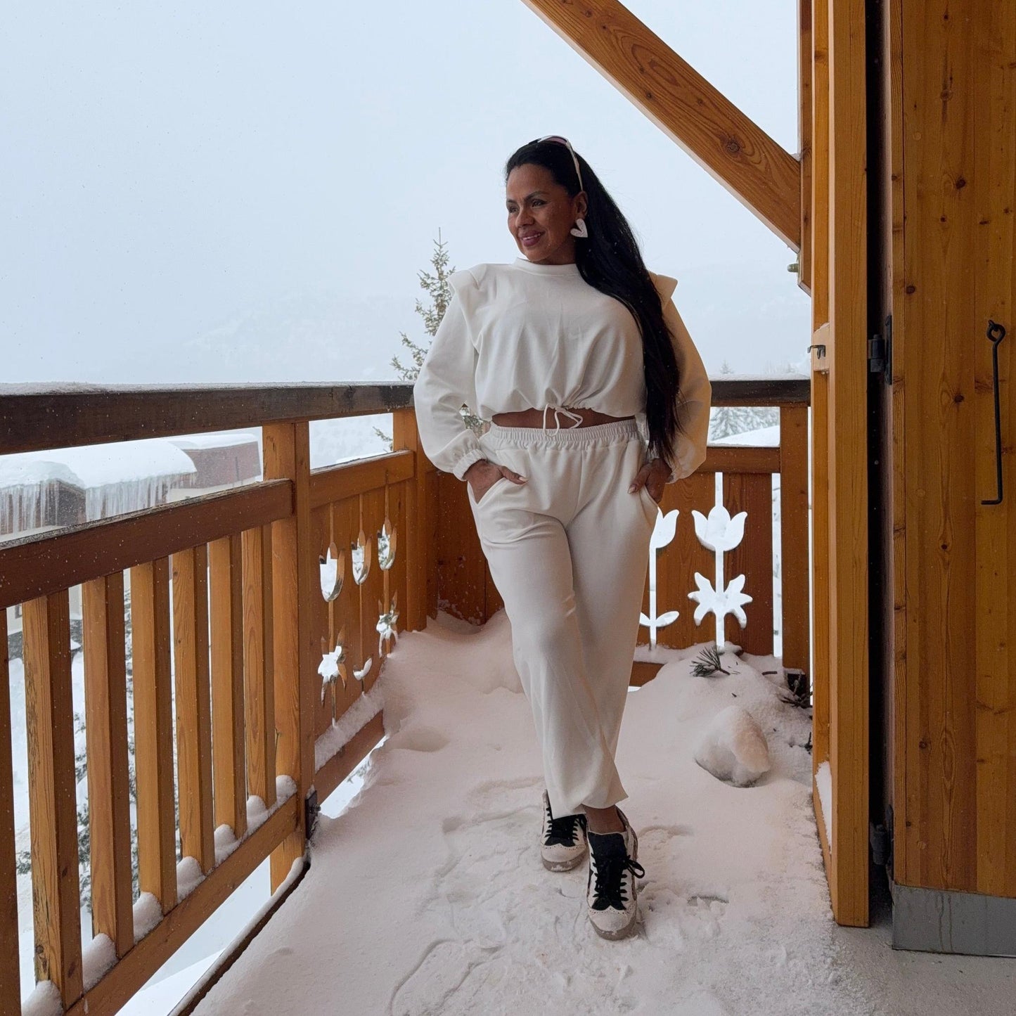Ensemble Neige Élégance - chic et confortable