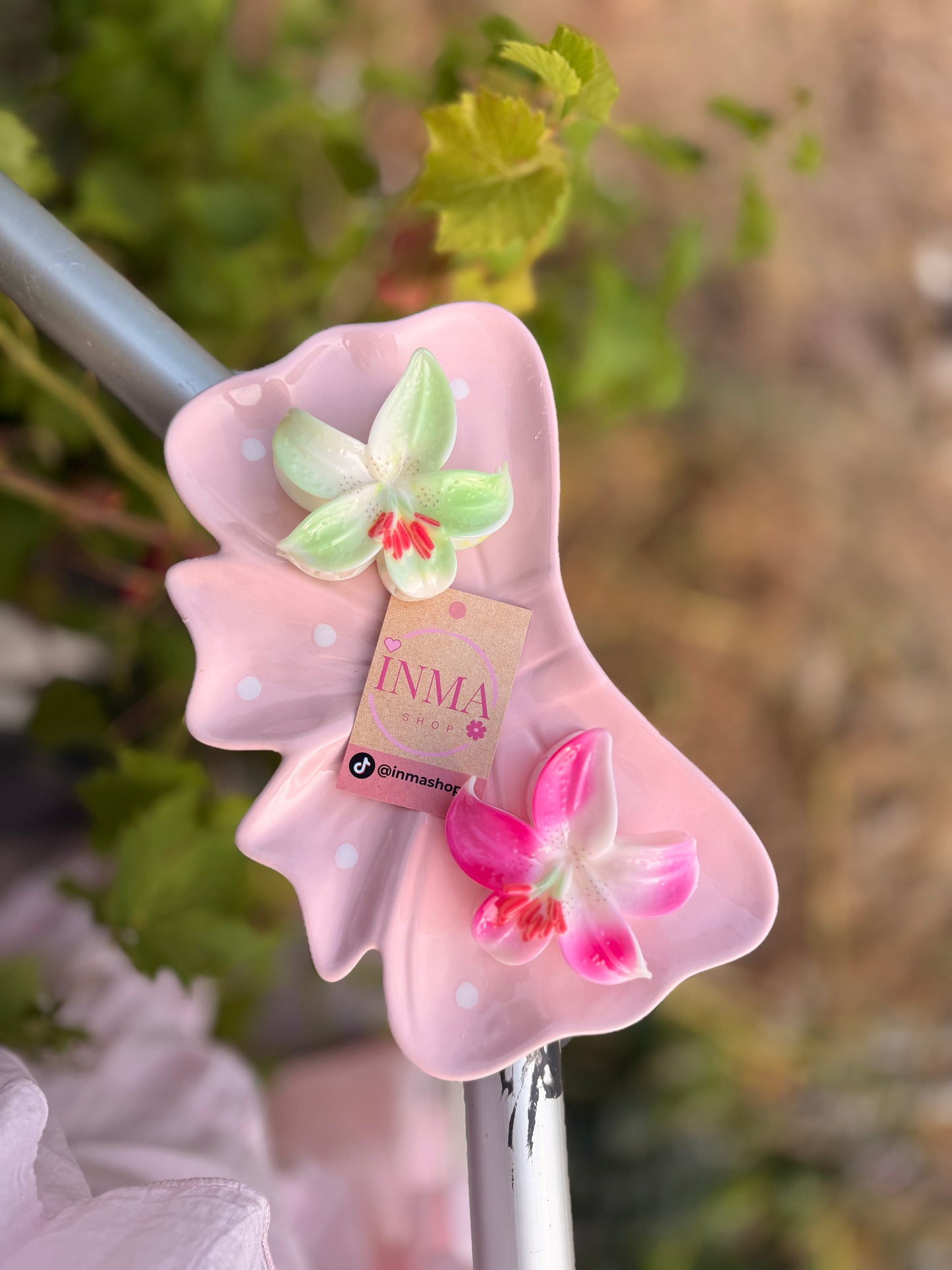 Pince à cheveux Orchidée – Exotique et Raffinée (lot de 2)