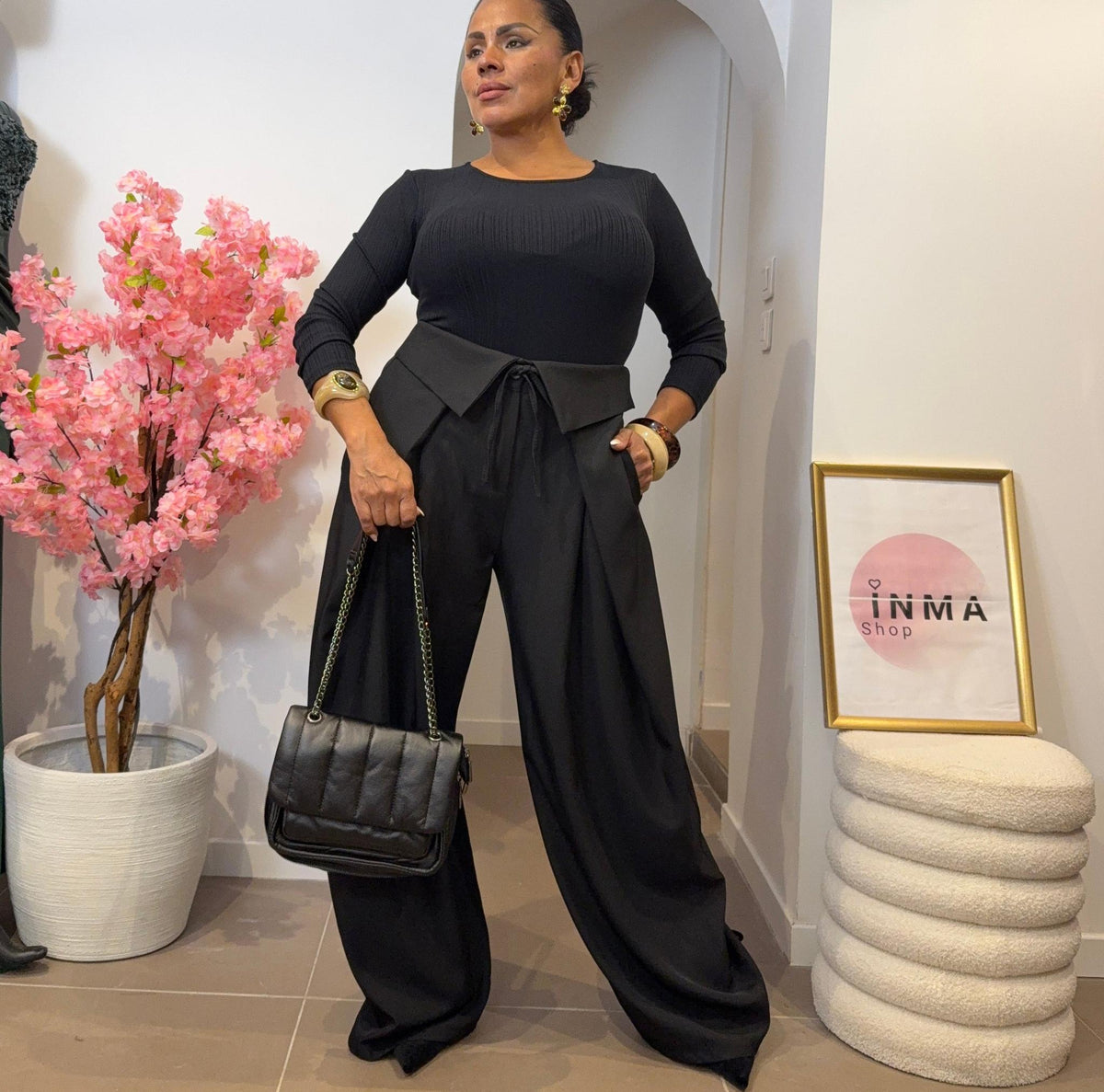 Pantalon Naya - Coupe Ample et Allure Décontractée