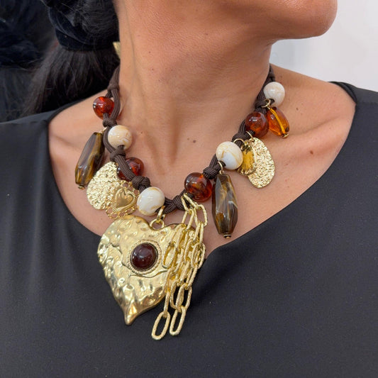 Collier Corazon – Caractère doré & esprit bohème