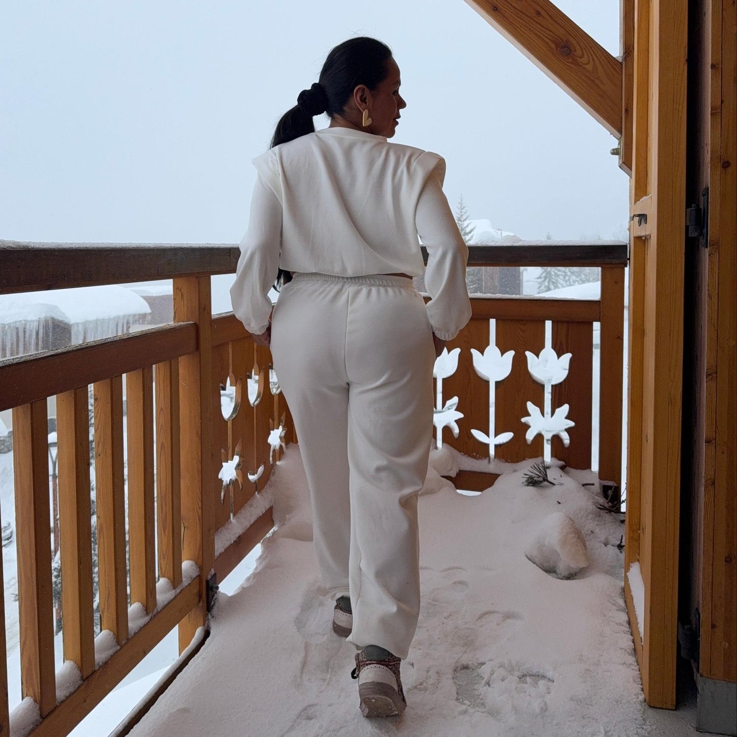 Ensemble Neige Élégance - chic et confortable