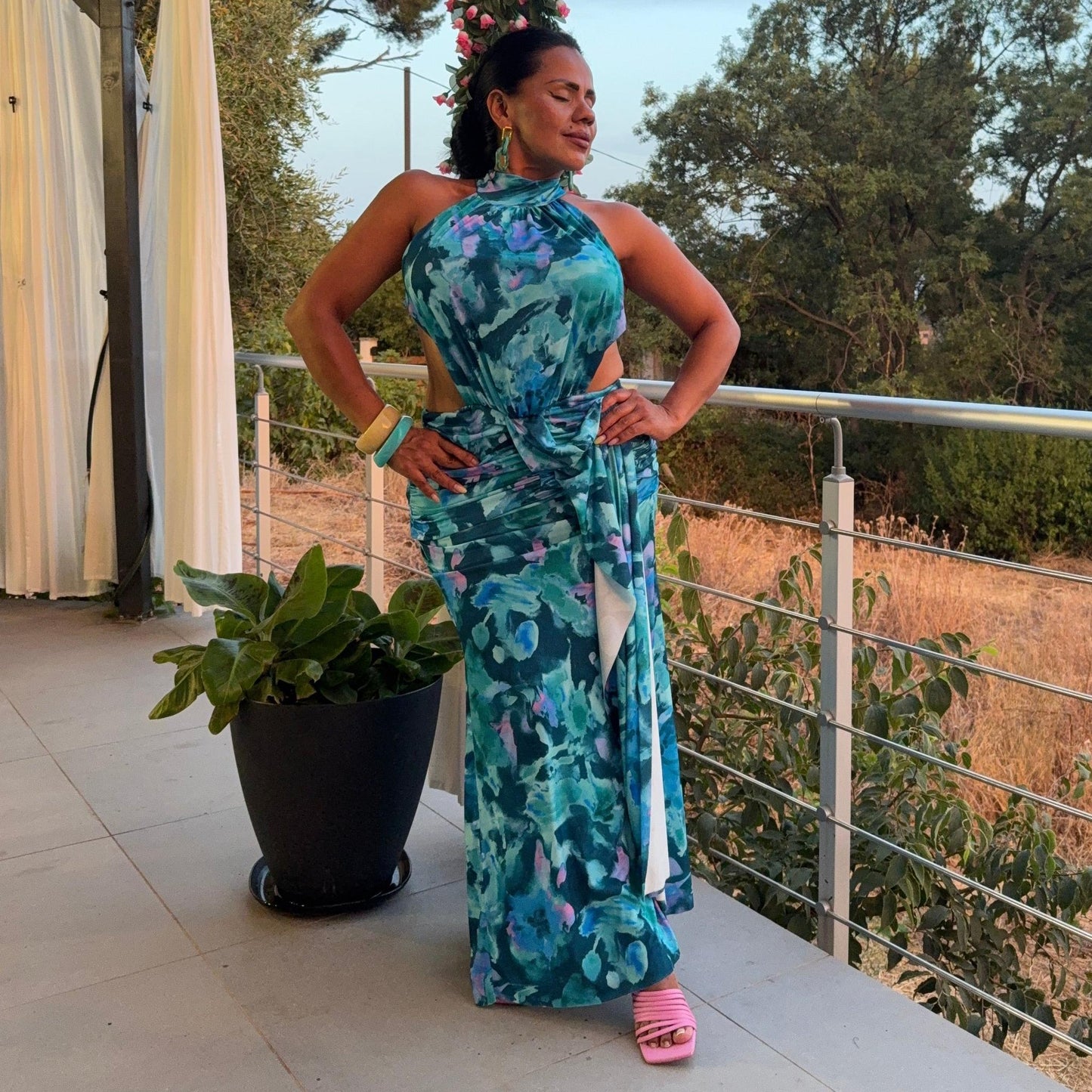Robe Selena - Silhouette Élancée et Allure Solaire