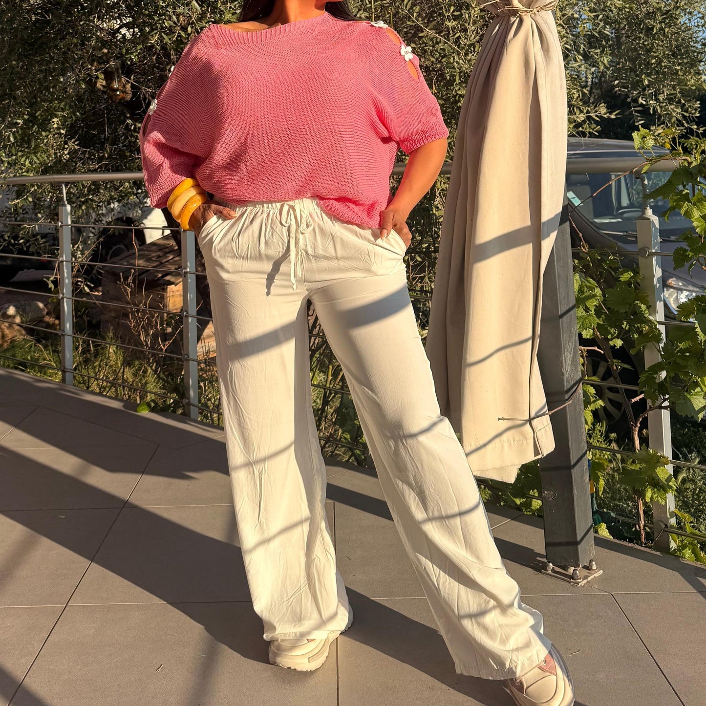 Pantalon Fluide Taille Haute – Solena