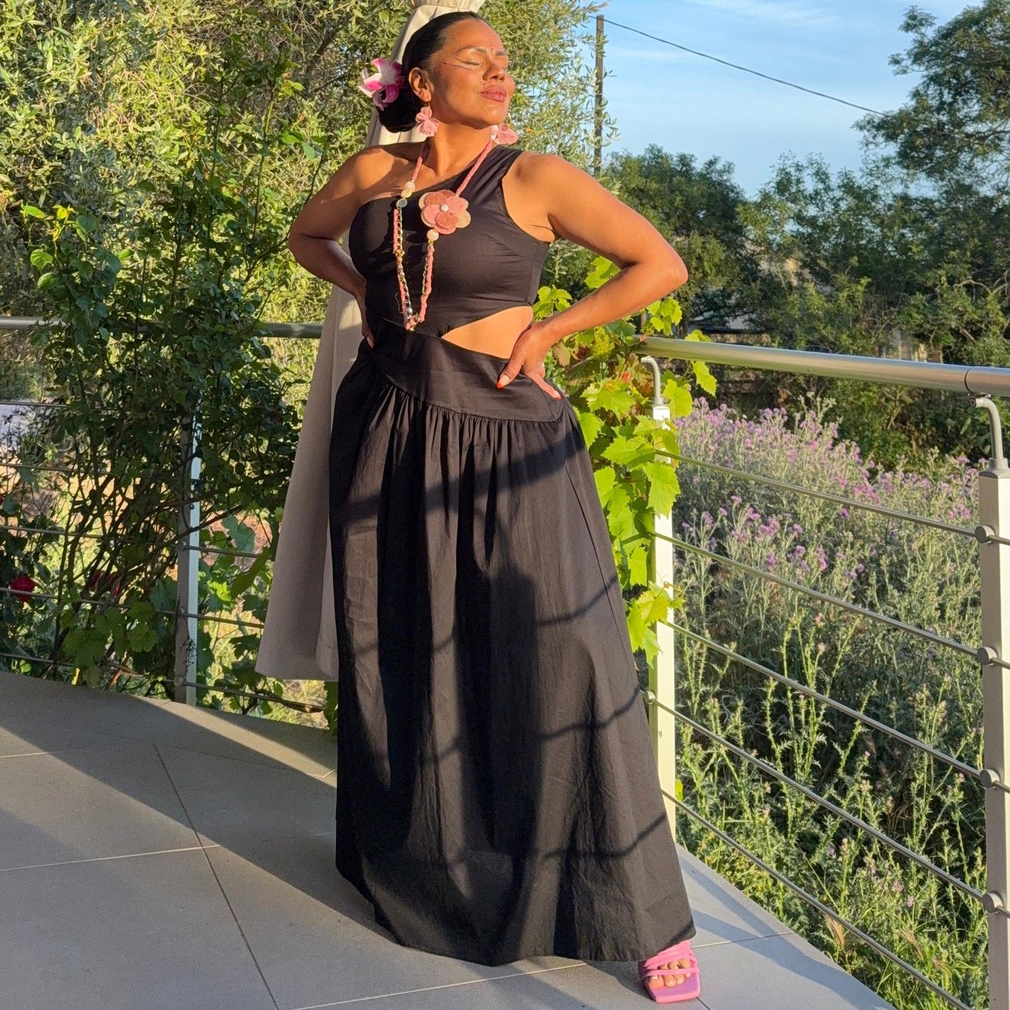 Robe Asymétrique Coton – Soléna