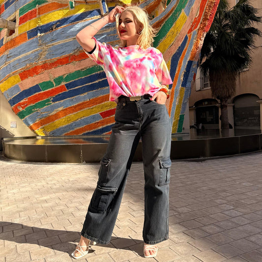T-shirt Lolita - Tie'n Dye Multicolore