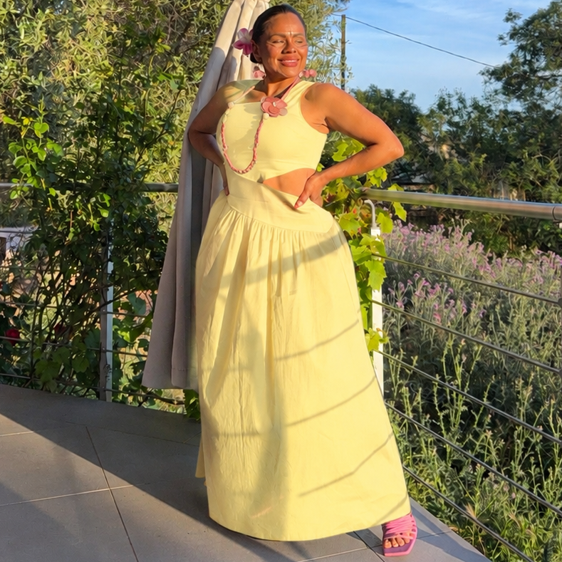 Robe Asymétrique Coton – Soléna