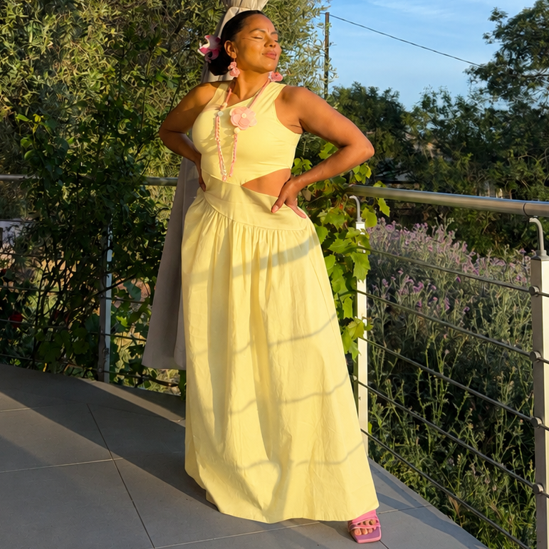 Robe Asymétrique Coton – Soléna
