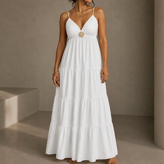 Robe Soleil - Élégance Solaire et Fluidité