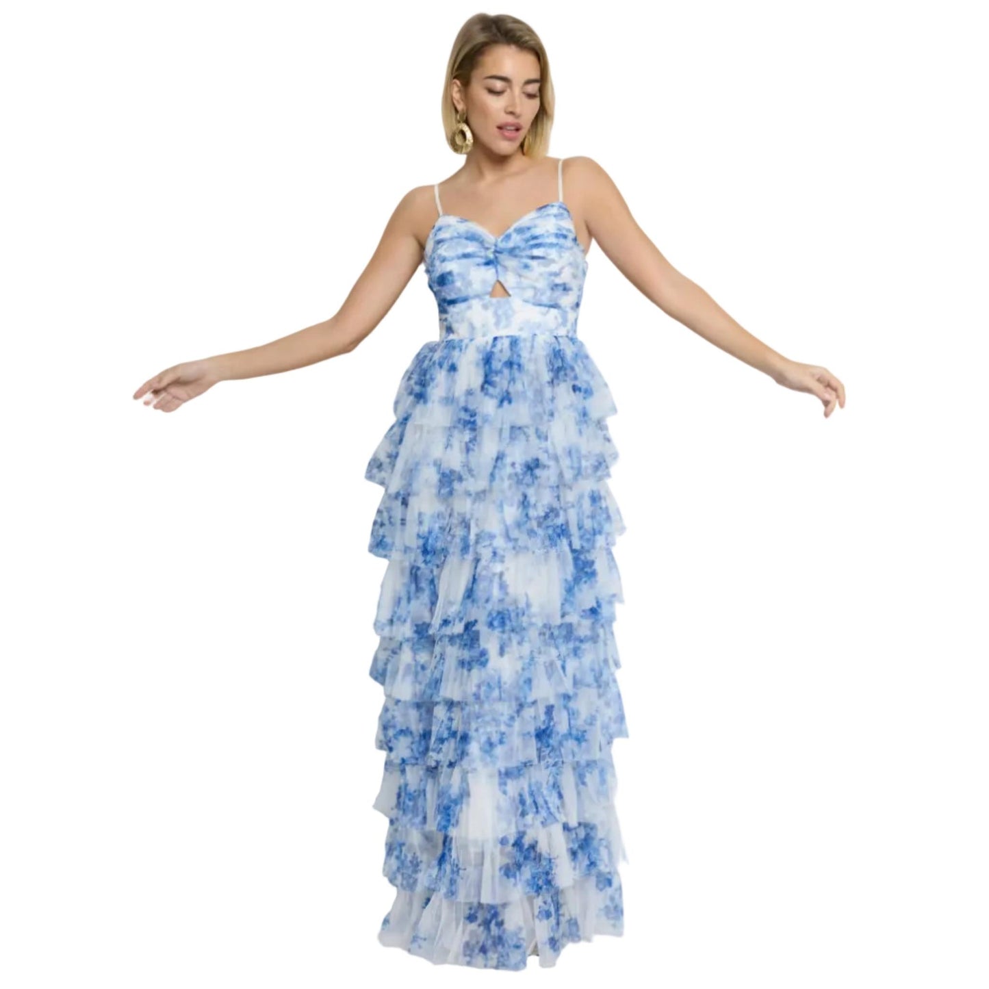 Robe Céleste – Cascade Florale