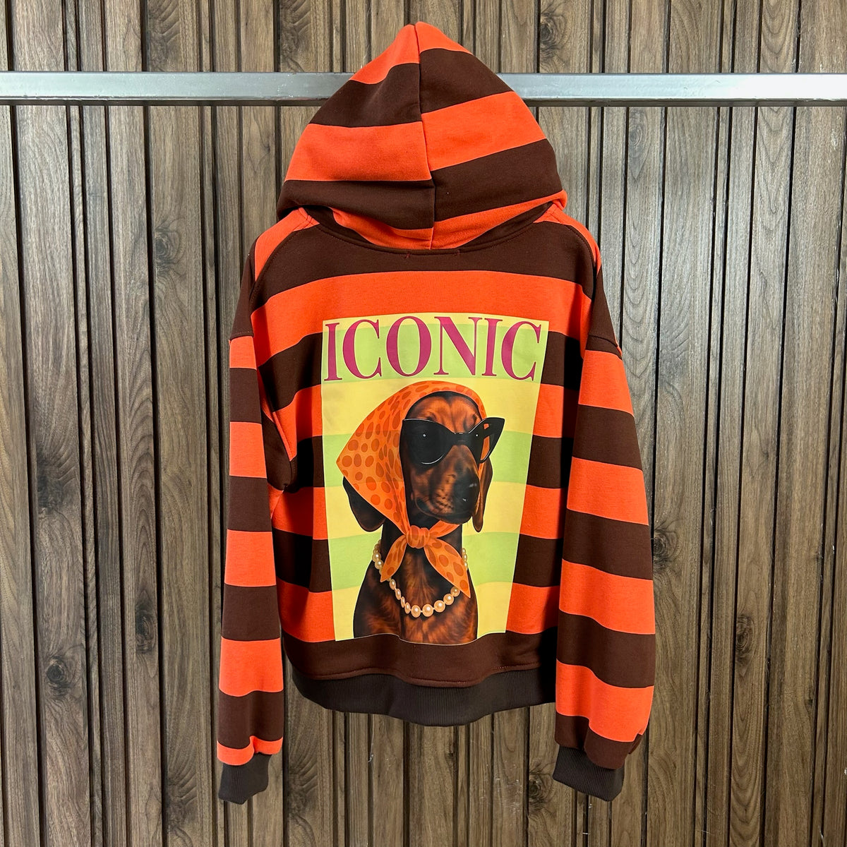Sweat Iconic - Rayures Colorées et Esprit Décontracté