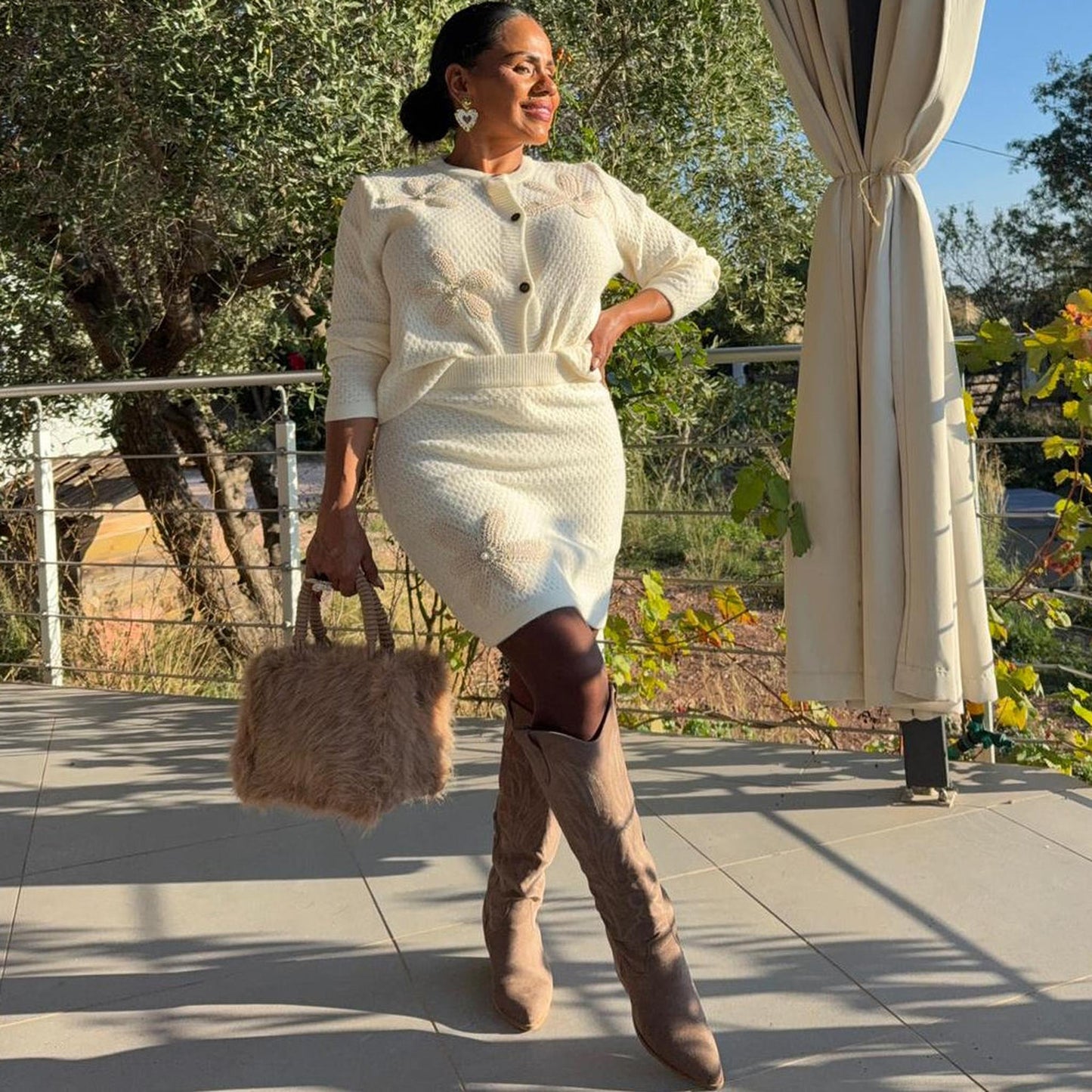 Ensemble Tailleur Dalia – douceur et élégance