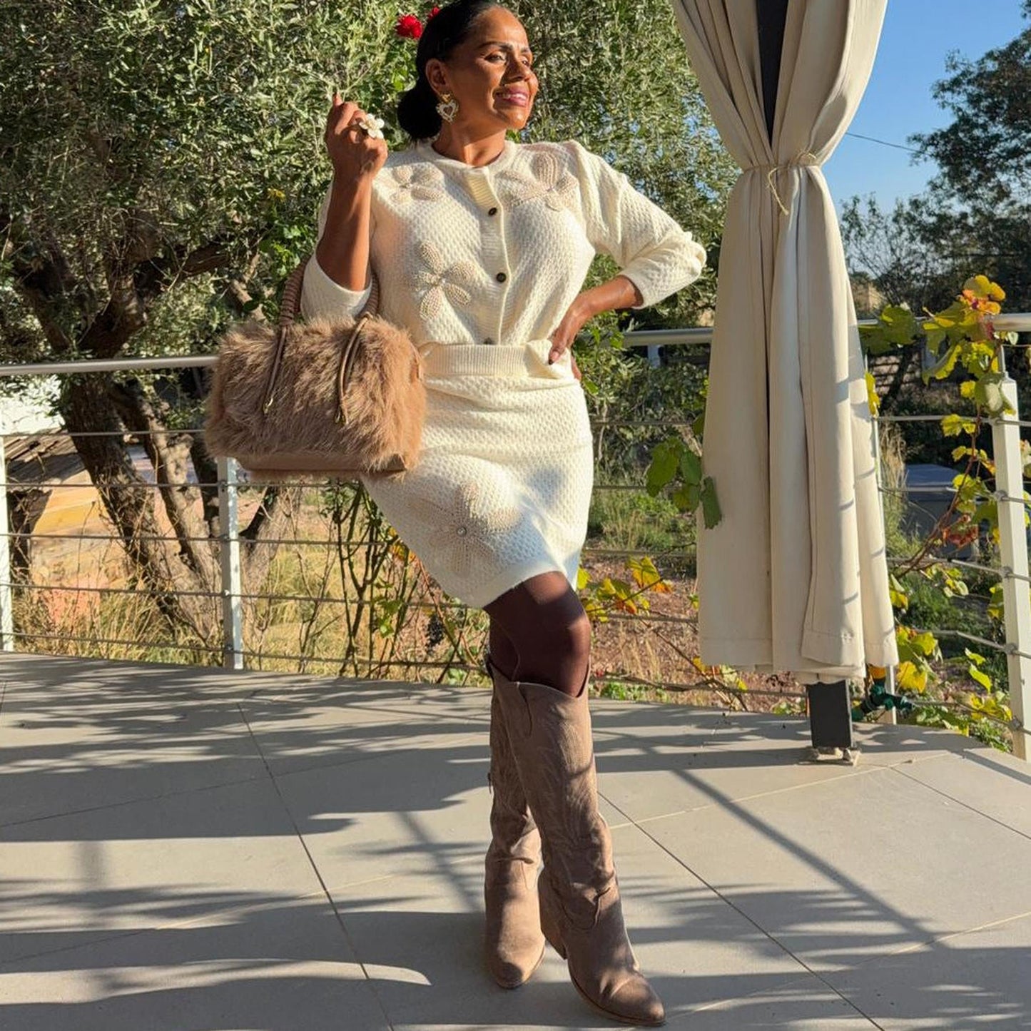 Ensemble Tailleur Dalia – douceur et élégance