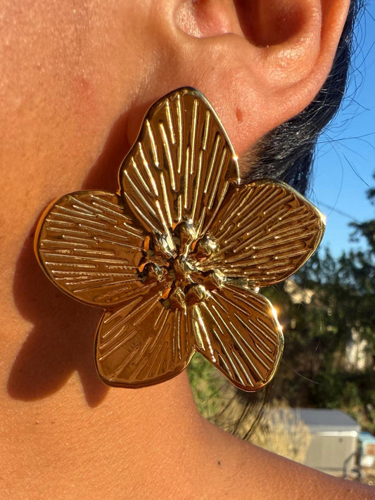 Boucles d’oreilles Hibiscus