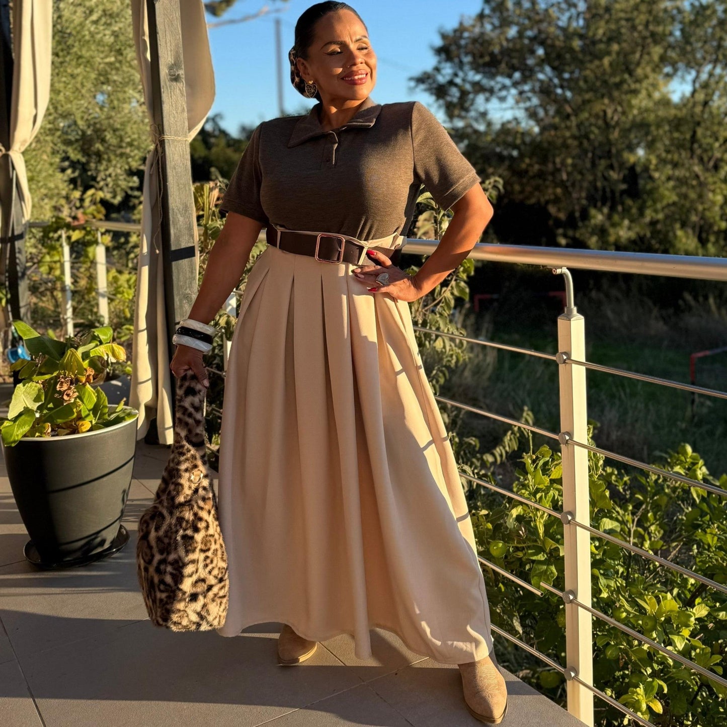 Robe Alora — Élégance ceinturée esprit polo