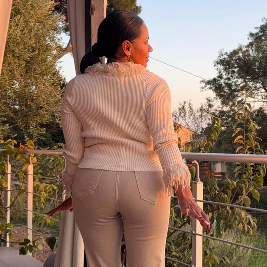 Gilet Élia – charme et caractère