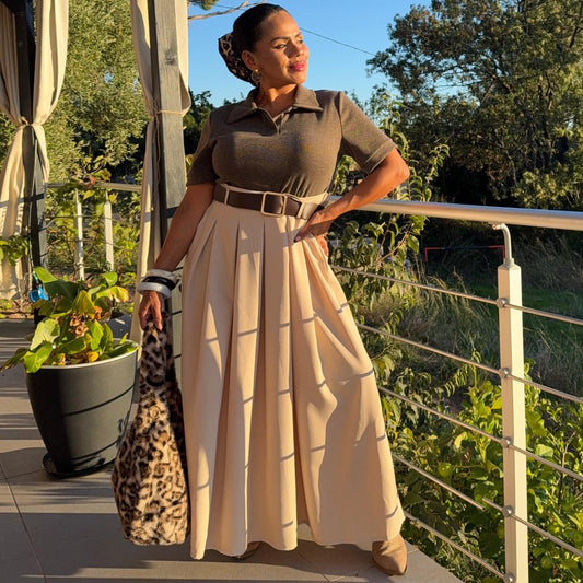 Robe Alora — Élégance ceinturée esprit polo