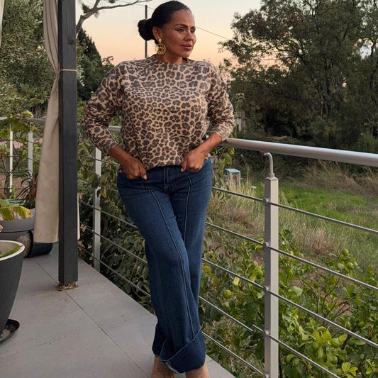 Pull Safia – Léopard doux