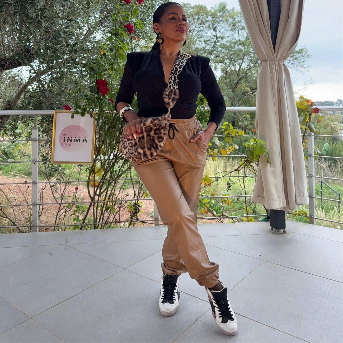 Pantalon Maya – effet cuir, confort absolu