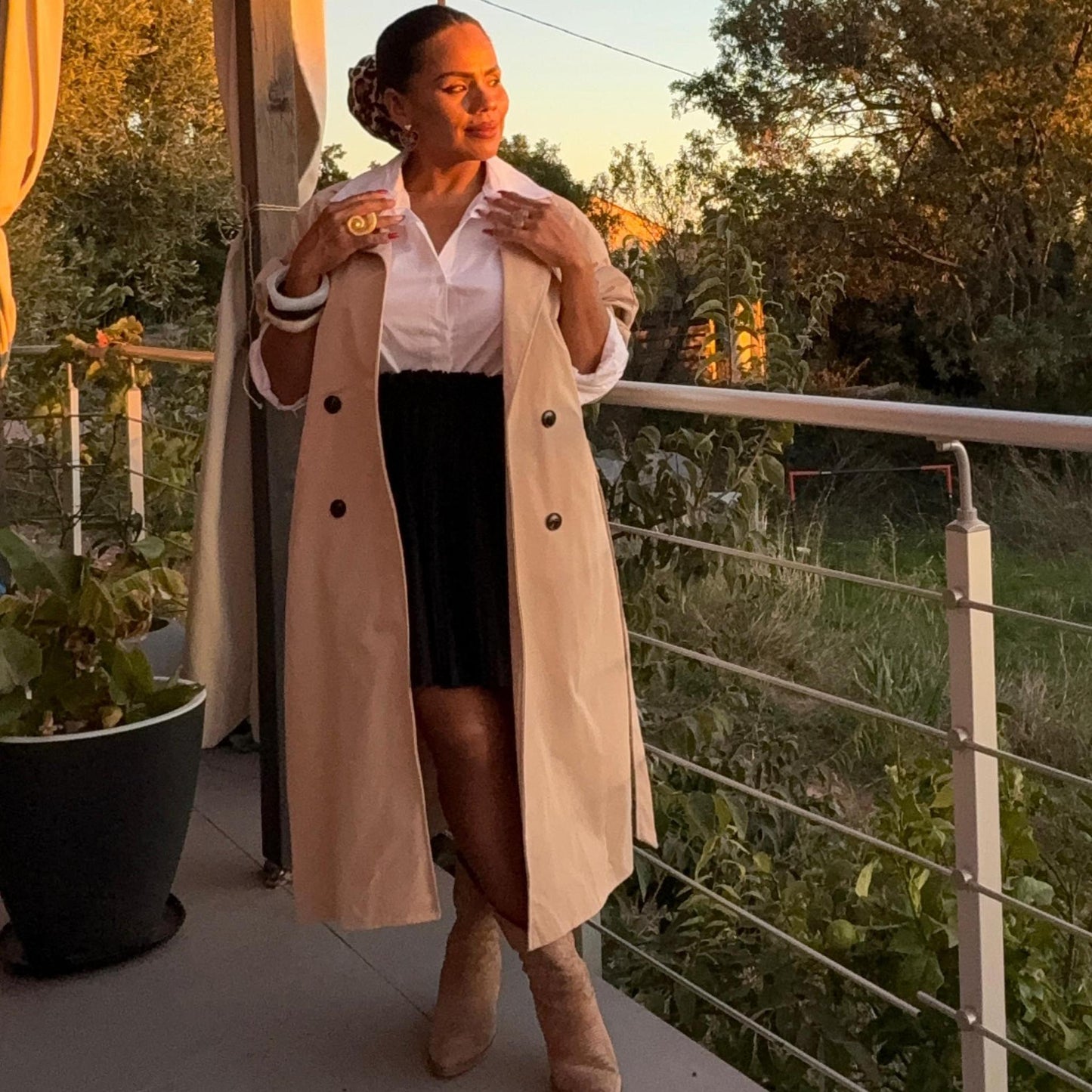 Trench Elisa — Élégance intemporelle, taille unique