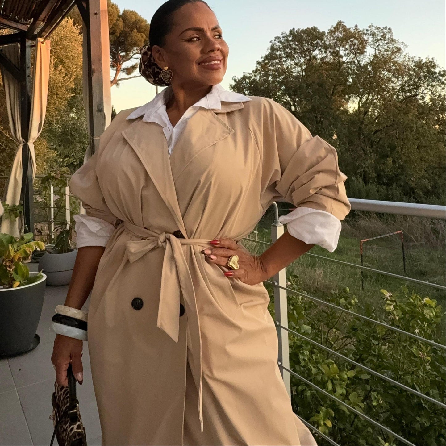 Trench Elisa — Élégance intemporelle, taille unique