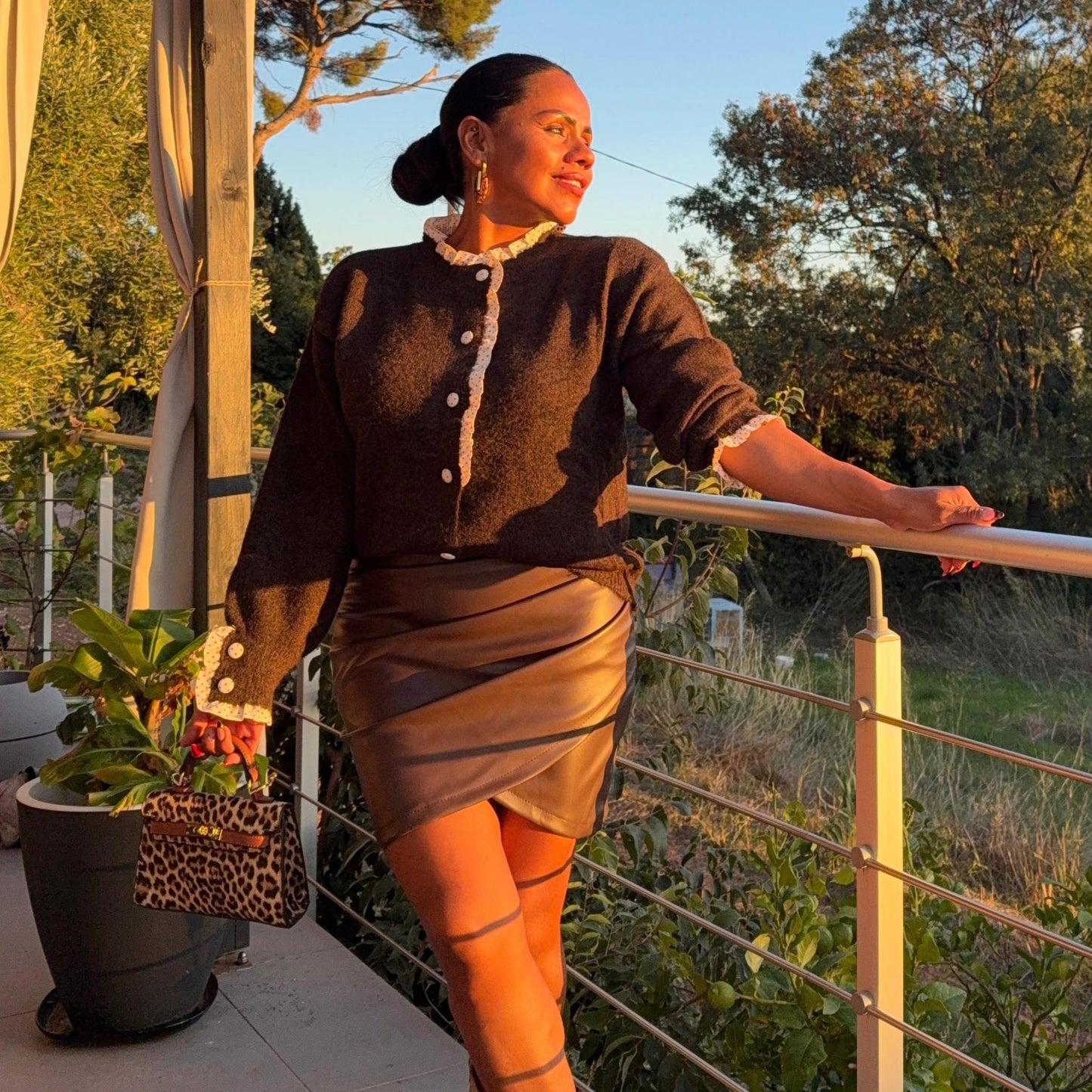 Jupe Sienna — Simili Cuir Élégance & Audace