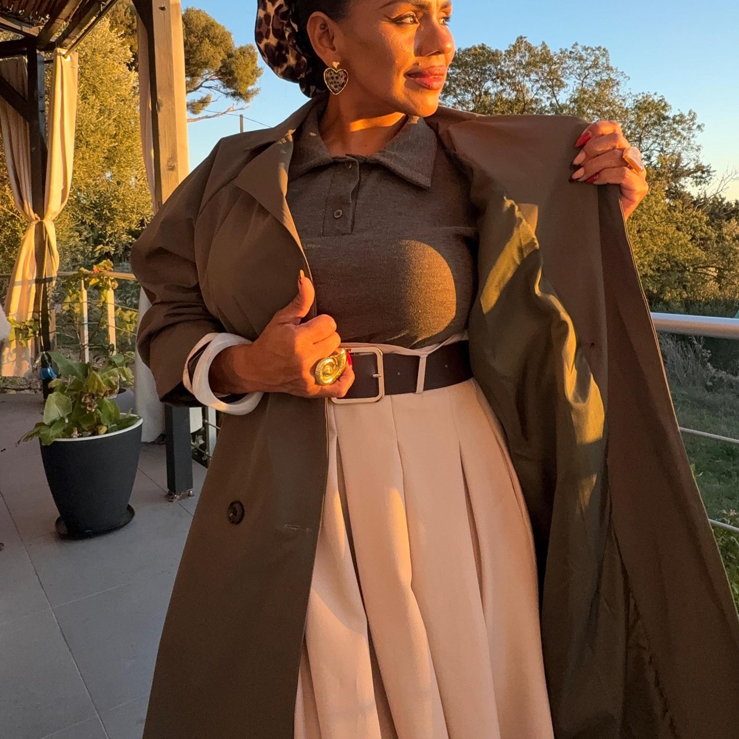 Trench Elisa — Élégance intemporelle, taille unique