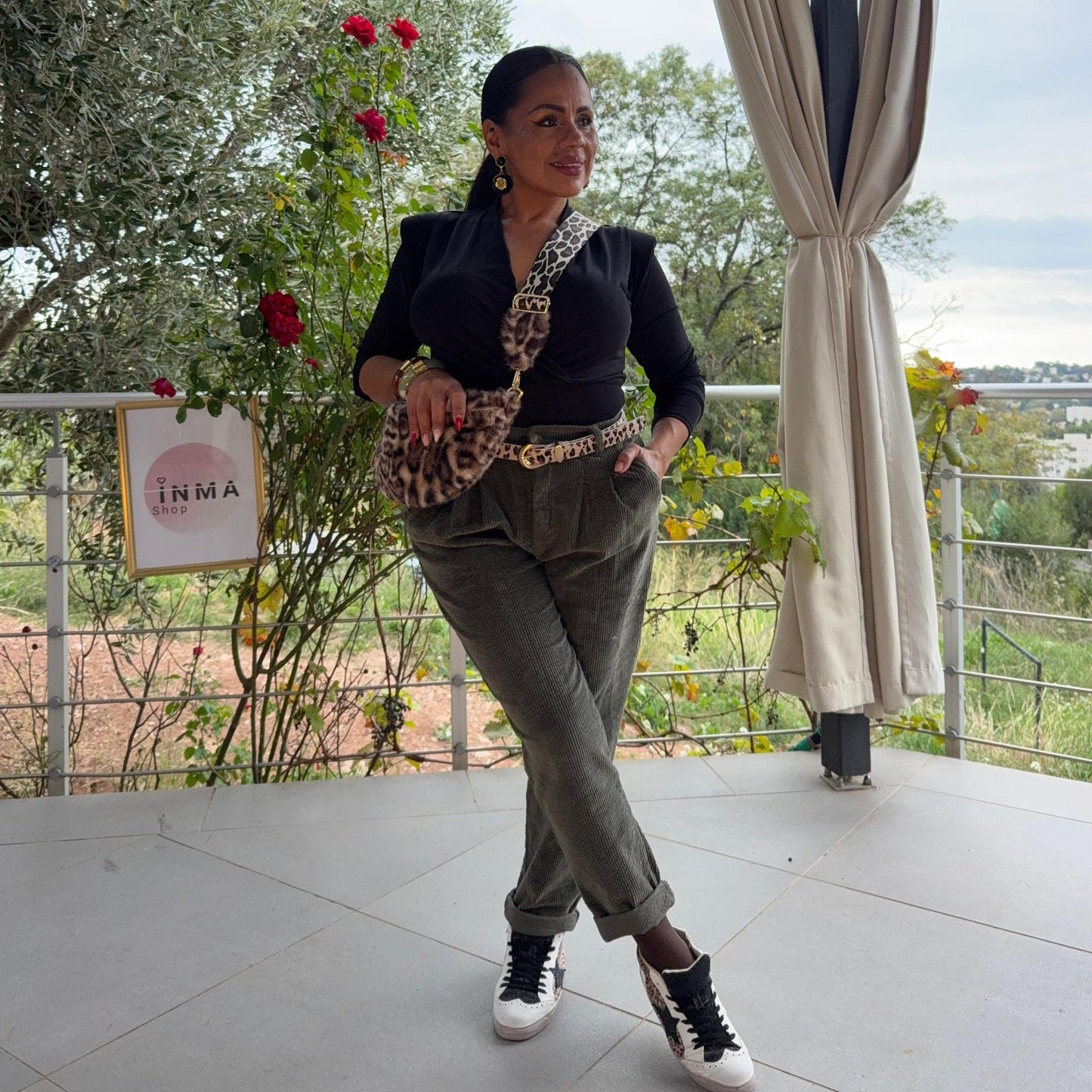 Pantalon Sofia – velours côtelé, confort et style