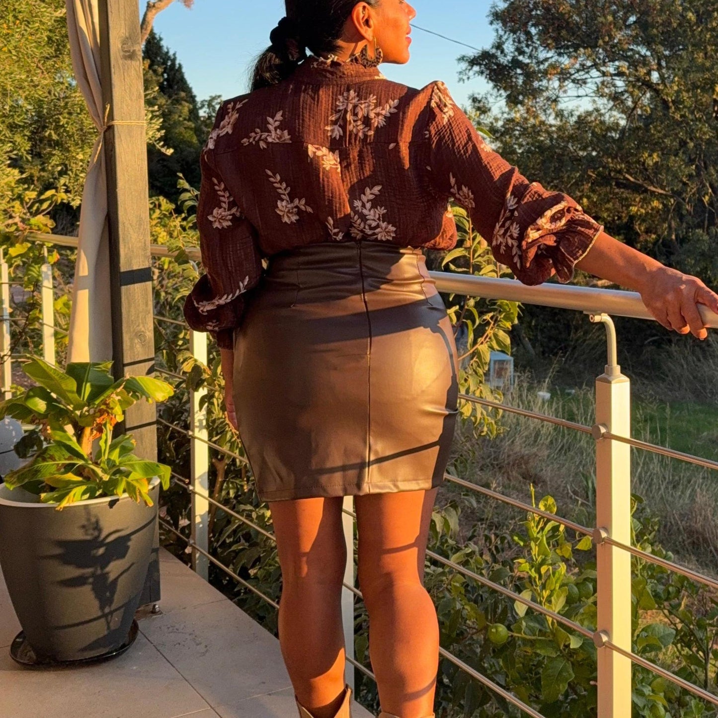 Jupe Sienna — Simili Cuir Élégance & Audace