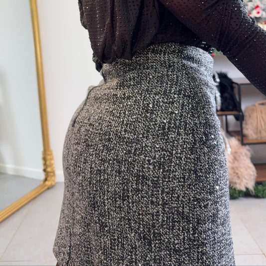 Jupe Twinkle Tweed — Élégance scintillante