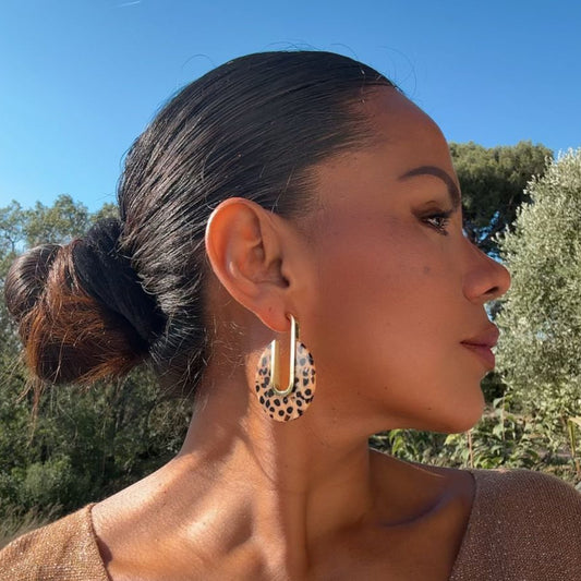 Boucles d’oreilles Guépard – L’audace au féminin