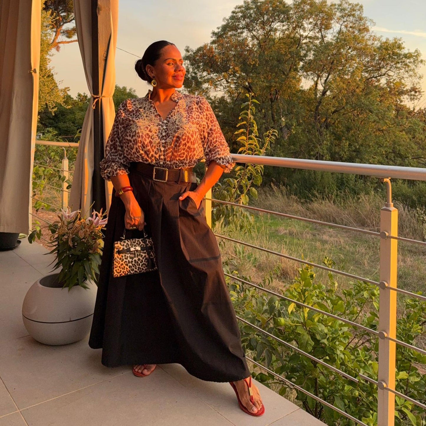 Jupe Brazil – Élégance bohème et ceinture incluse