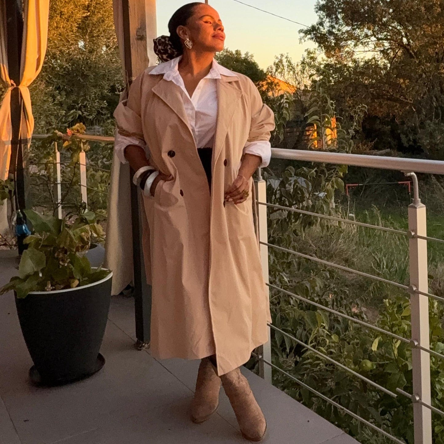 Trench Elisa — Élégance intemporelle, taille unique