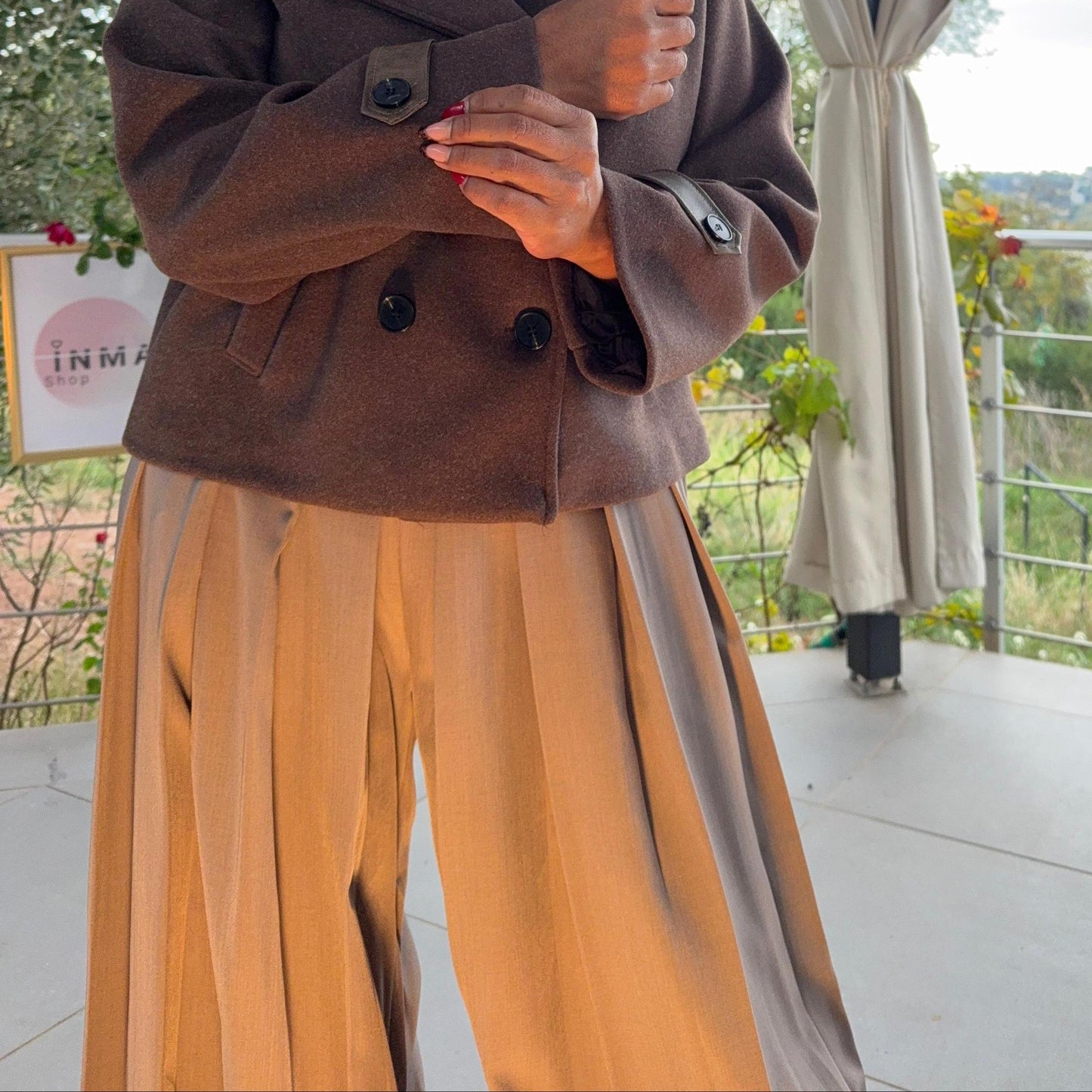 Pantalon Paloma – taille haute, coupe fluide