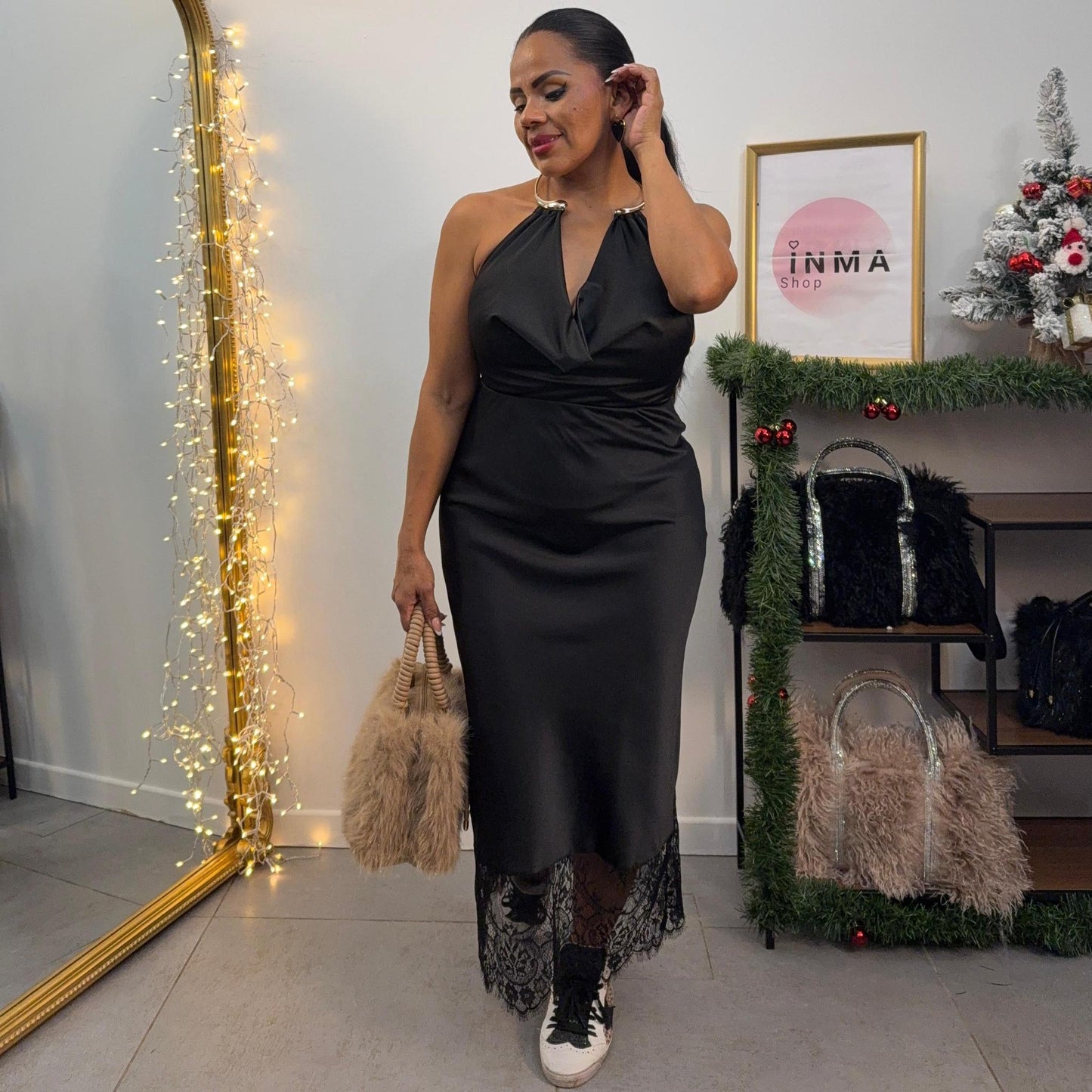 Body Drapé – Décolleté Anneau Métallique