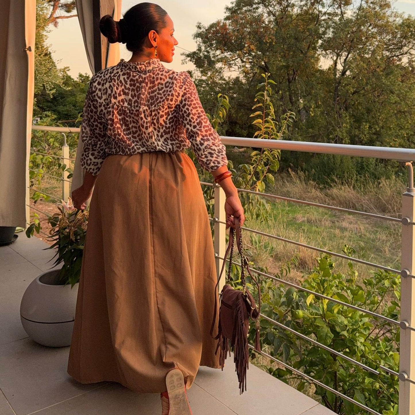 Jupe Brazil – Élégance bohème et ceinture incluse