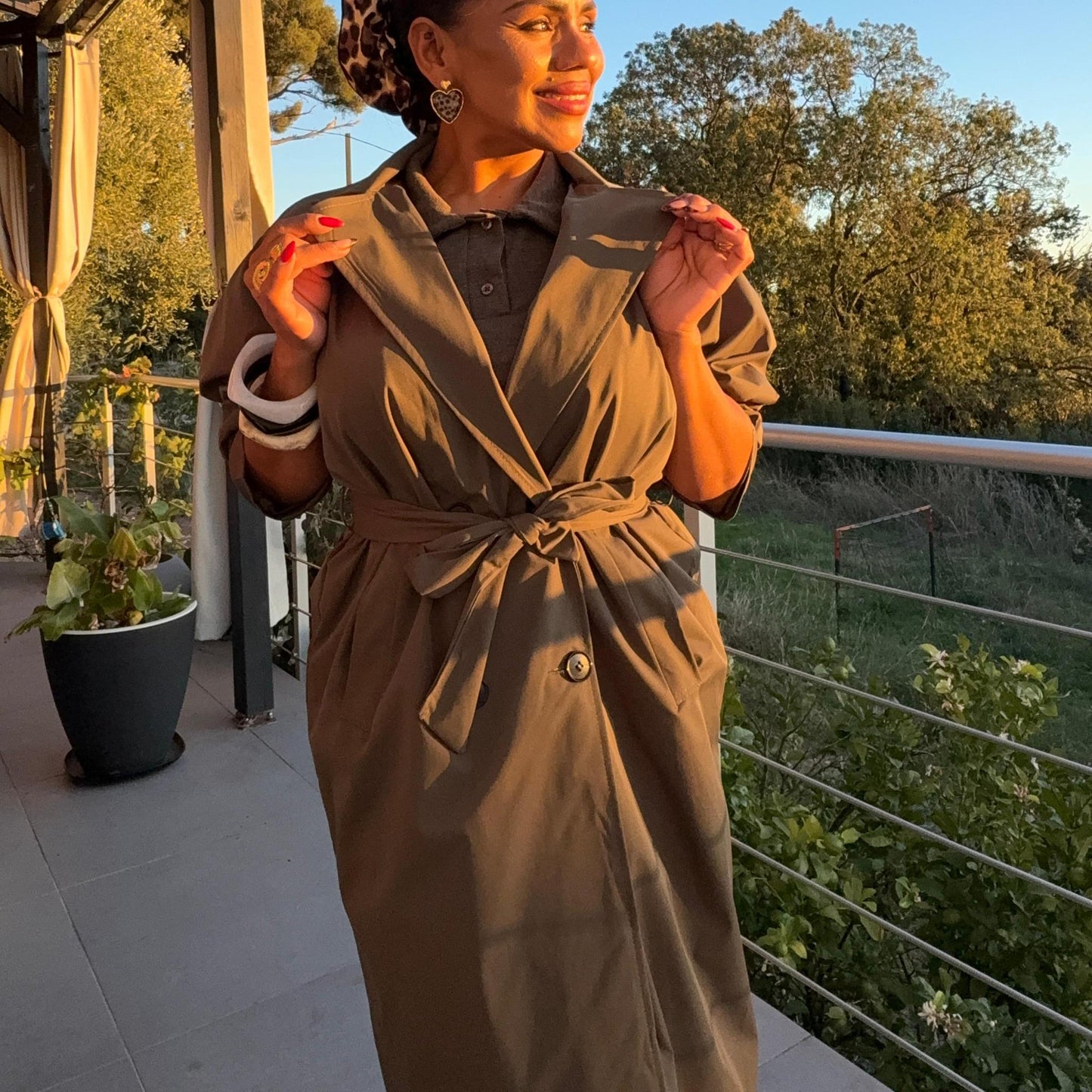 Trench Elisa — Élégance intemporelle, taille unique