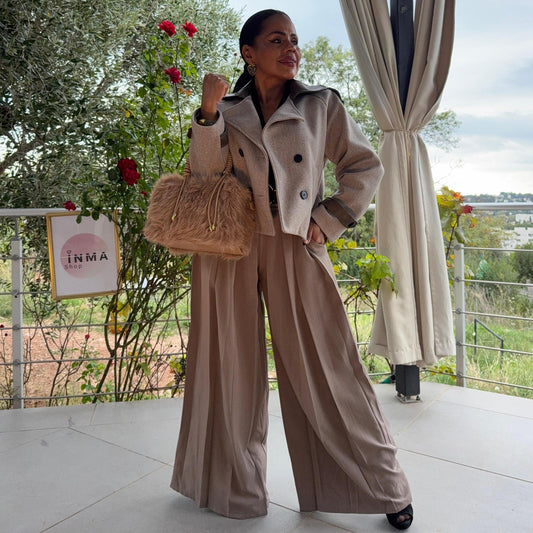 Pantalon Paloma – taille haute, coupe fluide