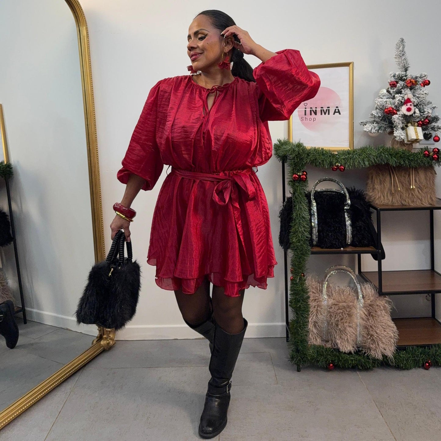 Robe Fuego Satin — Fluide & Satinée