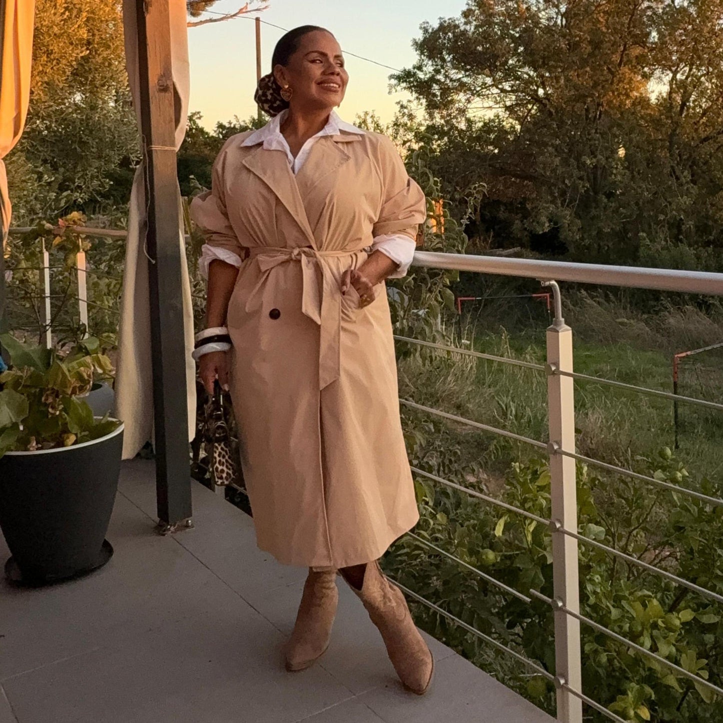 Trench Elisa — Élégance intemporelle, taille unique