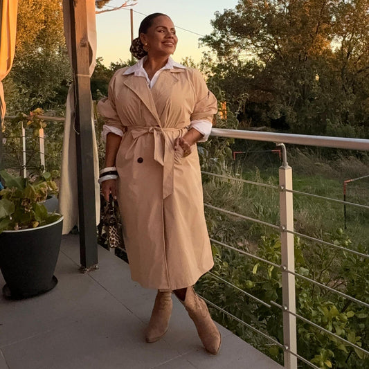 Trench Elisa — Élégance intemporelle, taille unique