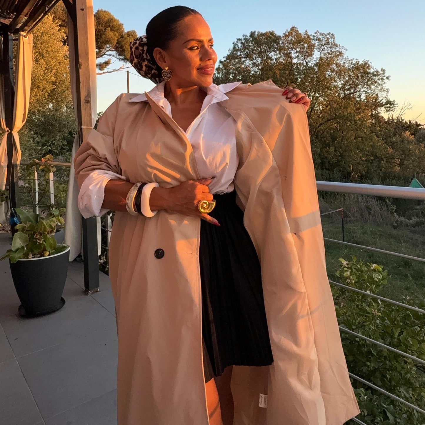 Trench Elisa — Élégance intemporelle, taille unique