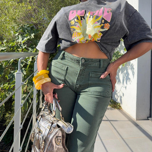 Jeans Selva Verde – Taille haute et allure sauvage