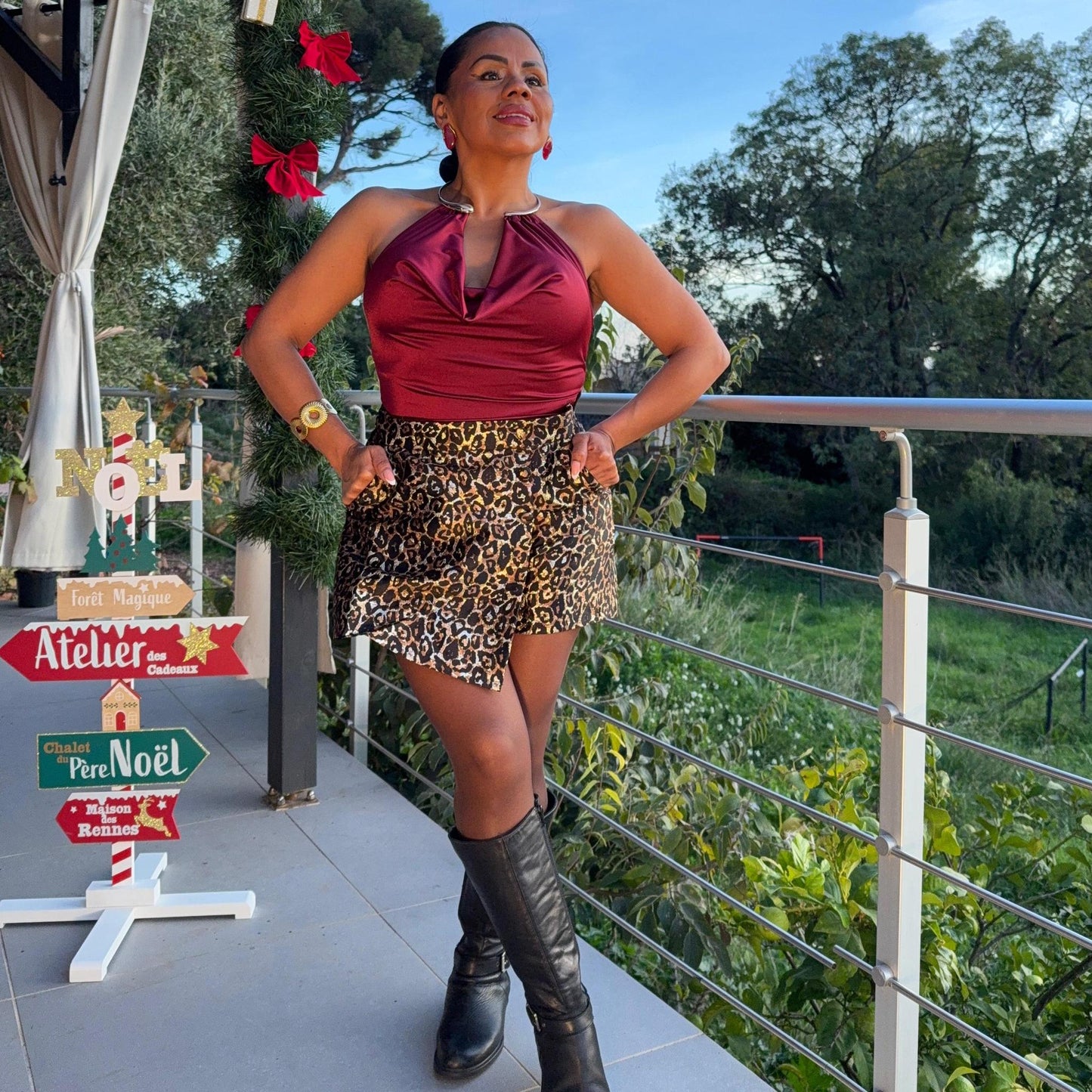 Body Drapé – Décolleté Anneau Métallique