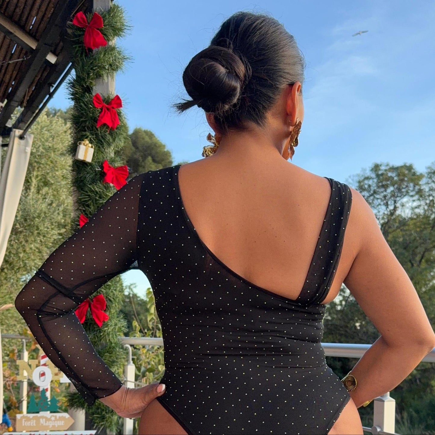 Body Stella – Asymétrique Strass