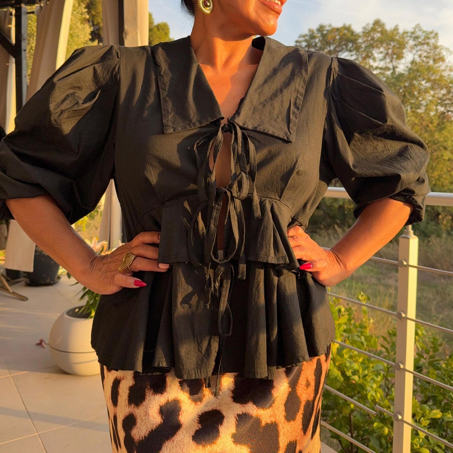 Blouse Marie – Élégance et féminité en coton