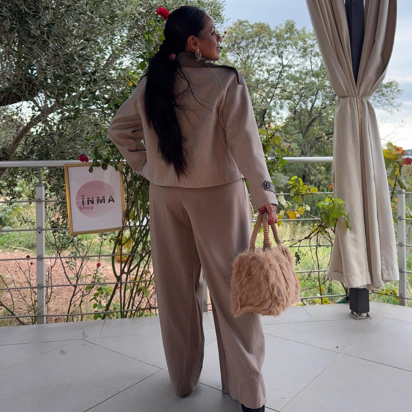 Pantalon Paloma – taille haute, coupe fluide