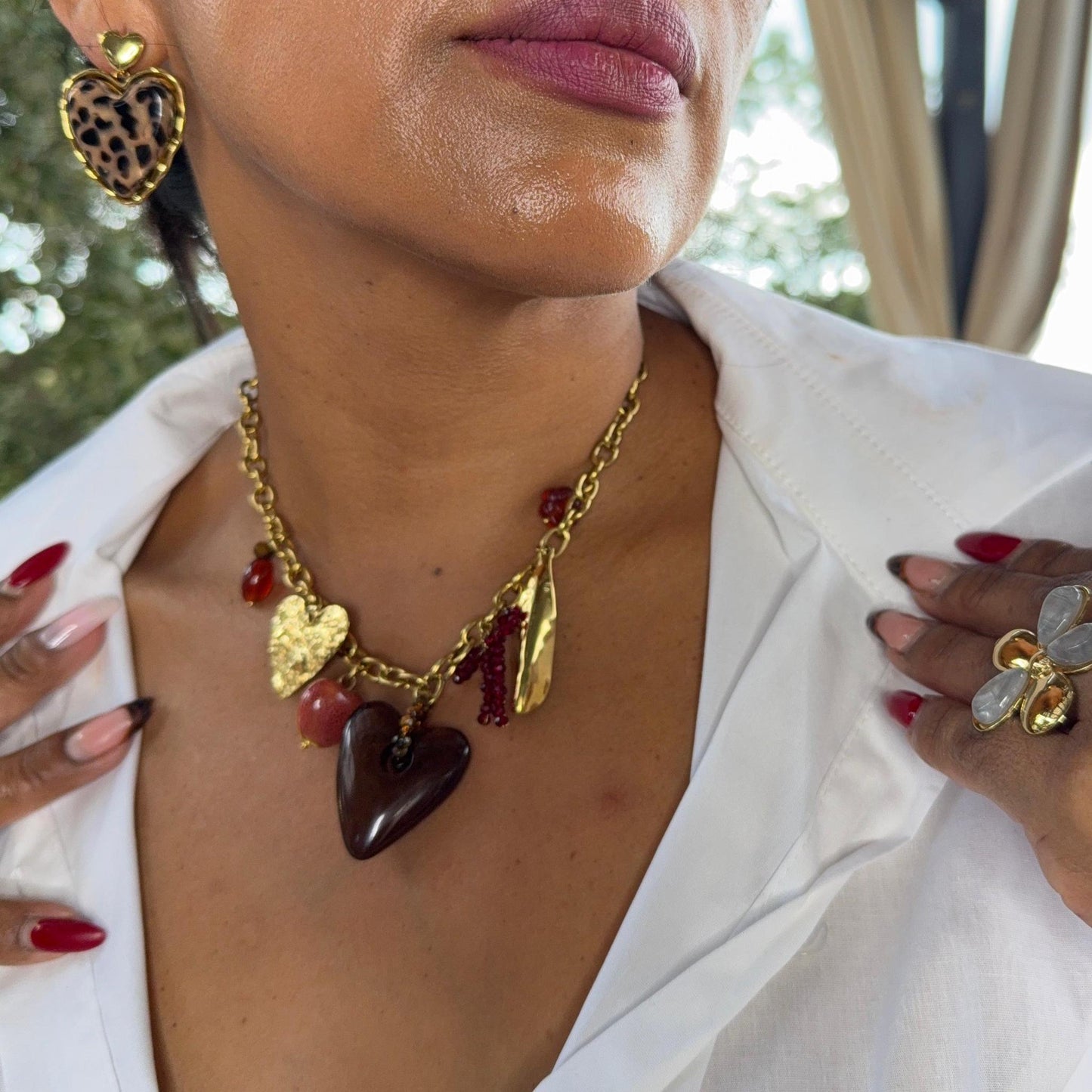 Collier Corazón Dorado – Charme & Passion